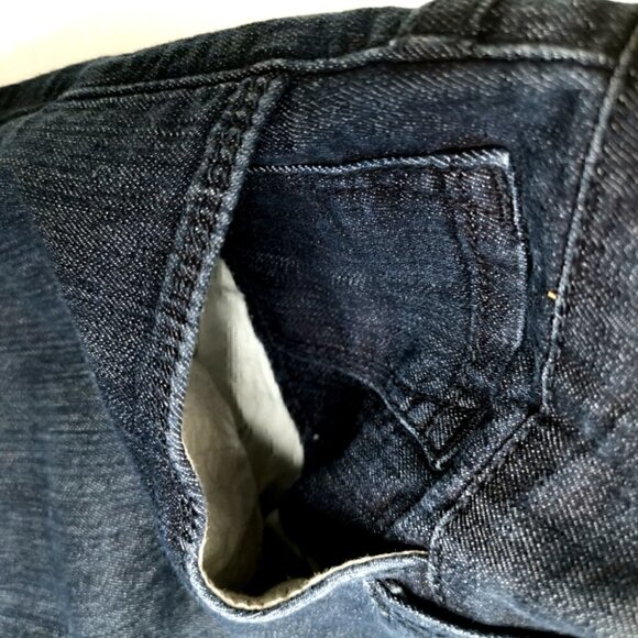 NYDJ EUC Women's 8 Boot Cut Style# 1000 Dark Blue Bling Colorful Beaded Jeans - Picture 4 of 13